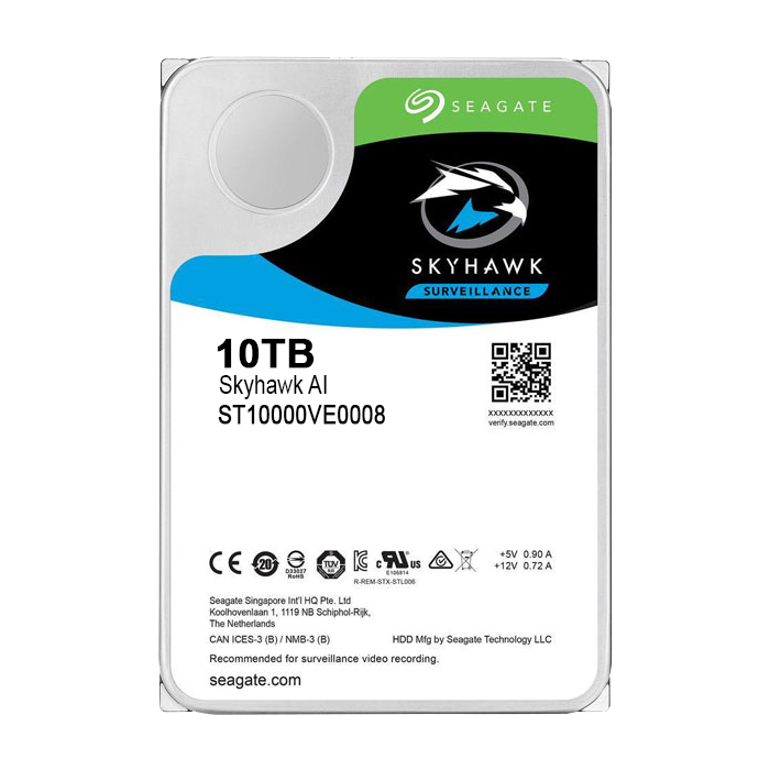 Ổ Cứng HDD SEAGATE SkyHawk 3.5" Surveillance ( Camera AI ) 10TB - 256MB Cache - 7200 RPM