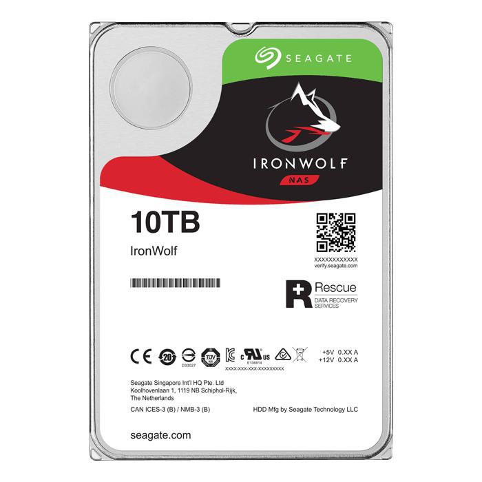 Ổ Cứng HDD SEAGATE IronWolf 3.5" NAS System  10TB - 256MB Cache - 7200 RPM