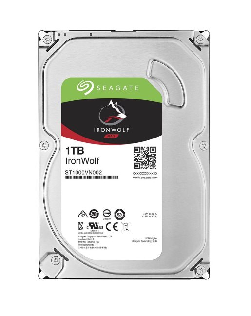 Ổ Cứng HDD SEAGATE IronWolf 3.5" NAS System  1TB - 64MB Cache - 5900 RPM
