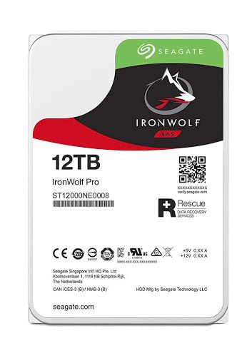 Ổ Cứng HDD SEAGATE IronWolf Pro 3.5" NAS System  12TB PRO - 256MB Cache - 7200 RPM