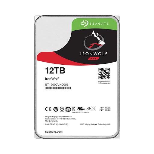 Ổ Cứng HDD SEAGATE IronWolf 3.5" NAS System  12TB - 256MB Cache - 7200 RPM