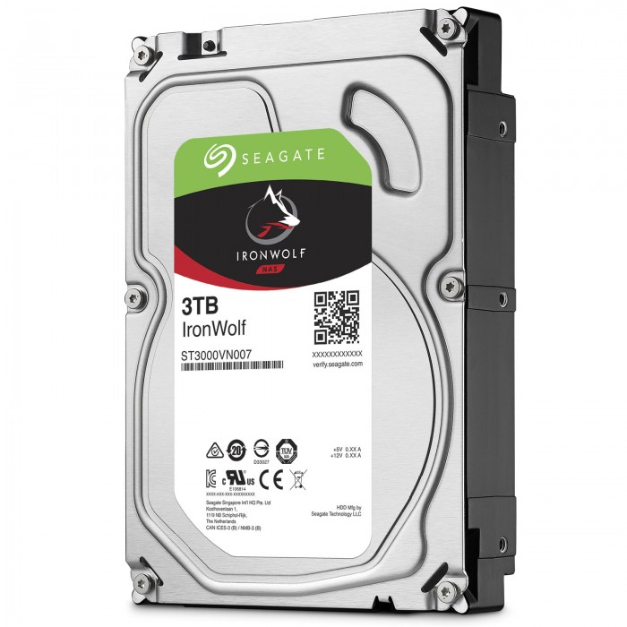Ổ Cứng HDD SEAGATE IronWolf 3.5" NAS System  3TB - 64MB Cache - 5900 RPM